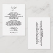 Praetkarte Begleitkarte (Vorne/Hinten)