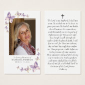 Praetkarte | Rosa Schmetterlingskreuz (Vorne & Hinten)