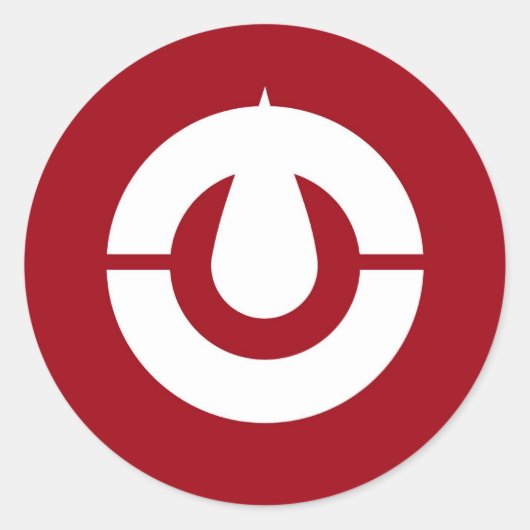 Präfektur Kochi (Japan) Runder Aufkleber (Vorderseite)