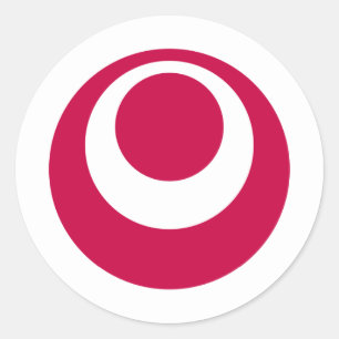 Präfektur Okinawa, Japan Runder Aufkleber