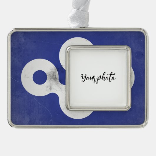 Präfektur Osaka Rahmen-Ornament Silber (Vorderseite)