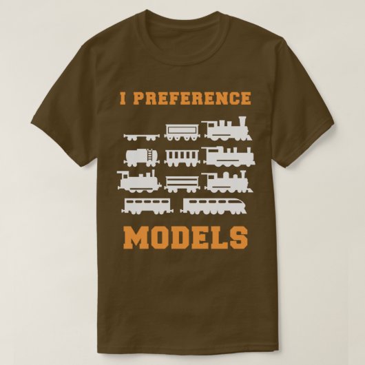 Präferenzmodelle für den Eisenbahnverkehr Lover I T-Shirt (Design vorne)