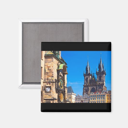 Prag 001A Magnet (Vorderseite/Rückseite)