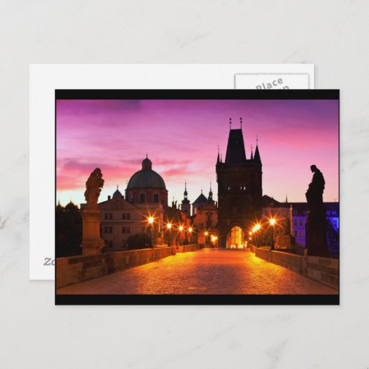 Prag 003A Postkarte (Vorne/Hinten)