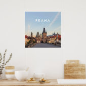 Prag 006E - Charles Bridge Morning Poster (Küche)