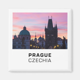 Prag 012C - Charles Bridge Sunrise Magnet