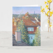 "Prag 4 Rooftops" Karte (Gelbe Blume)
