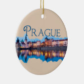 Prag: Abend Skyline Keramik Ornament (Rechts)