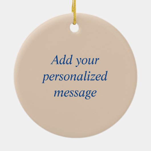 Prag: Abend Skyline Keramik Ornament (Hinten)