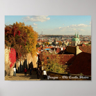 Prag - Alte Schlosstreppen Drucken Poster