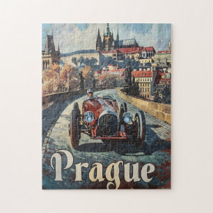 Prag alter Rennwagen Puzzle