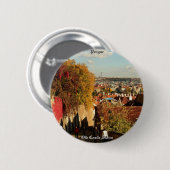Prag - alter Schloss-Treppen-Knopf Button (Vorne & Hinten)