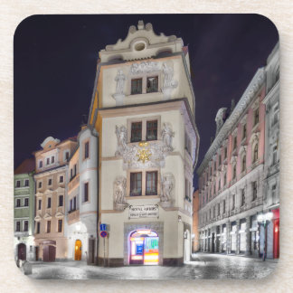 Prag Altstadt Karlova Nacht Hartplastik-Untersetze Getränkeuntersetzer