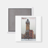 Prag - Altstadt Rathaus Magnet (Vorderseite/Rückseite)