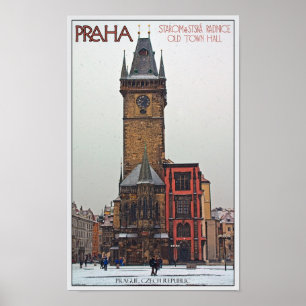 Prag - Altstadt Rathaus Poster