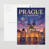 Prag Altstädter Ring Tschechien Postkarte (Vorne/Hinten)