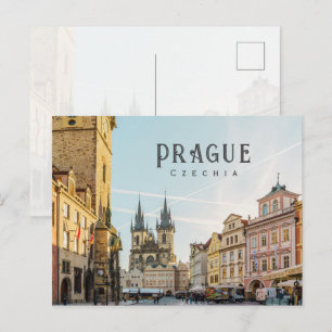 Prag Altstädter Ring, Tschechien Reisefoto Postkarte