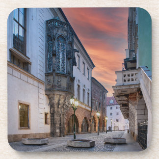 Prag Altstadtstraße Hartplastikuntersetzer Getränkeuntersetzer