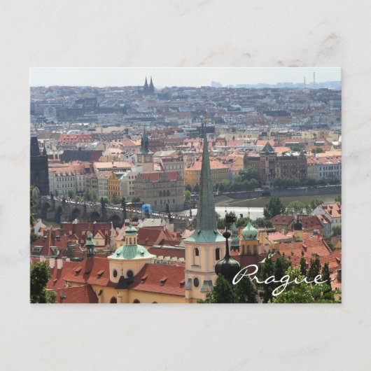 Prag Ansicht Postkarte (Vorderseite)