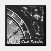 Prag, Astronomical Clock, Skeleton Magnet (Vorne)