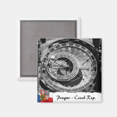 Prag, Astronomische Uhr, Altstädter Ring Magnet (Vorderseite/Rückseite)
