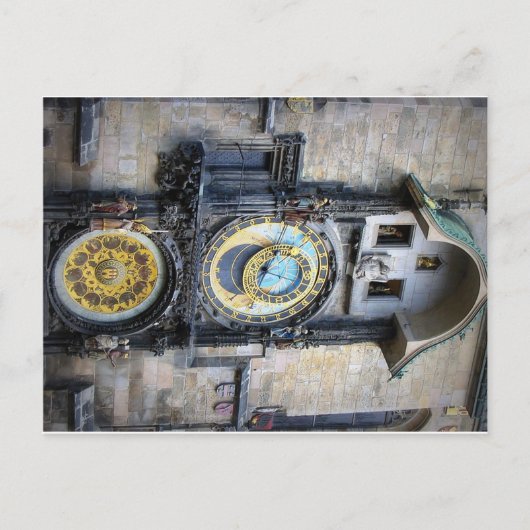 Prag Astronomische Uhr Postkarte (Vorderseite)