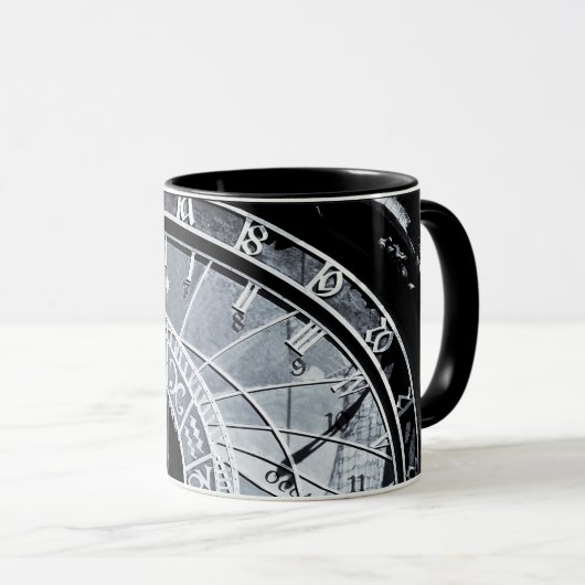 Prag Astronomische Uhr und Skelett / Tschechien Tasse (VorderseiteRechts)