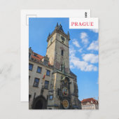 Prag Astronomische Uhrenansicht Postkarte (Vorne/Hinten)