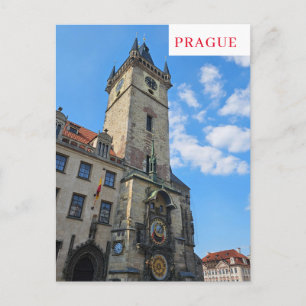 Prag Astronomische Uhrenansicht Postkarte