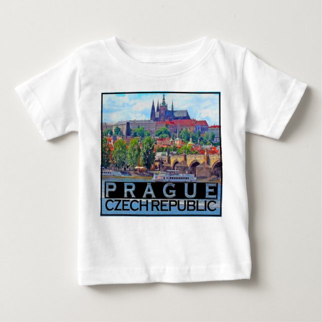 Prag Baby T-shirt (Vorderseite)