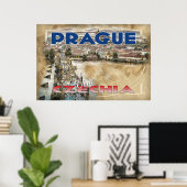 Prag Besuch Tschechien Poster (Heimbüro)