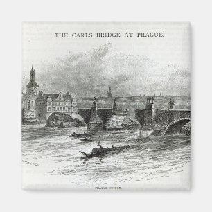 Prag-Brücke, "von der Freizeit-Stunde", 1891 Magnet