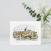 Prag Burg Postkarte (Stehend Vorderseite)