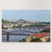Prag, Castle & River Bridges / Tschechische Republ Puzzle (Horizontal)