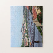 Prag, Castle & River Bridges / Tschechische Republ Puzzle (Vertikal)
