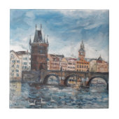 Prag - Charles-Bridge-Malerei Fliese (Vorderseite)