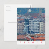 Prag Dancing House Blick Postkarte (Vorne/Hinten)