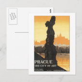 Prag Die Stadt der Kunst Postkarte (Vorne/Hinten)