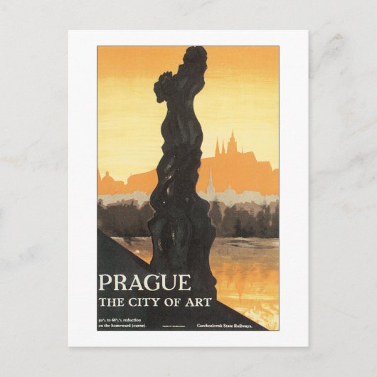 Prag Die Stadt der Kunst Postkarte (Vorderseite)