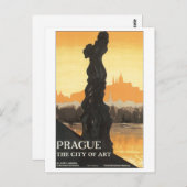 Prag, Die Stadt der Kunst Postkarte (Vorne/Hinten)