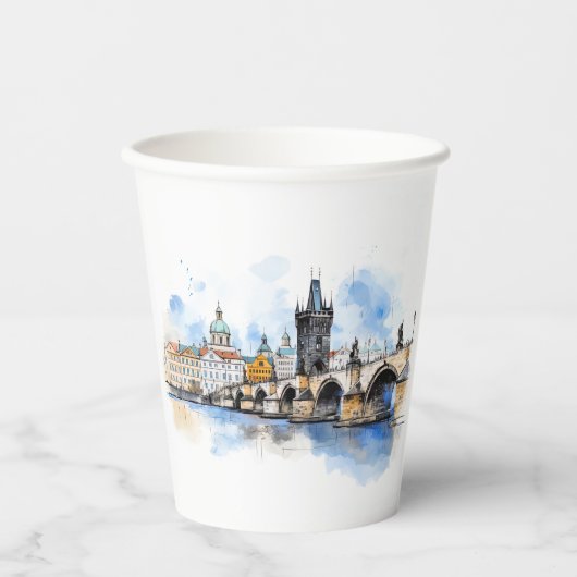 Prag, ein Wink der Geschichte Pappbecher (Vorderseite)