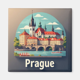 Prag-Europareise Magnet