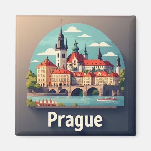 Prag-Europareise Magnet (Vorne)