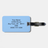 Prag fertigte Gepäckanhänger besonders an (Rückseite horizontal)