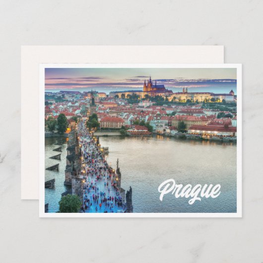 Prag Foto Postcard Postkarte (Vorne/Hinten)