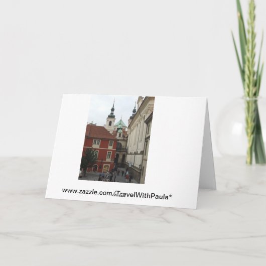 Prag Frohe Weihnachtskarte Feiertagskarte (Rückseite)