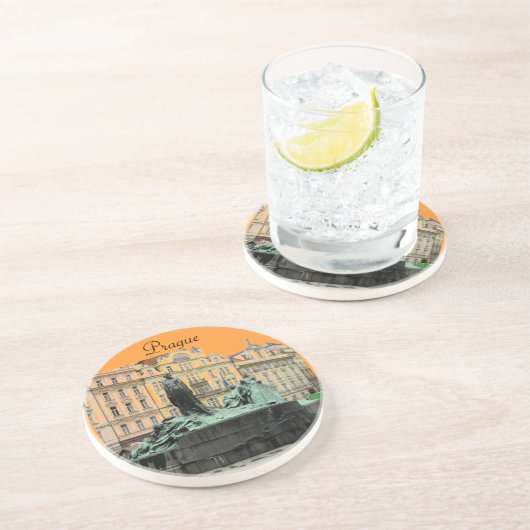 Prag Getränkeuntersetzer (Seite)