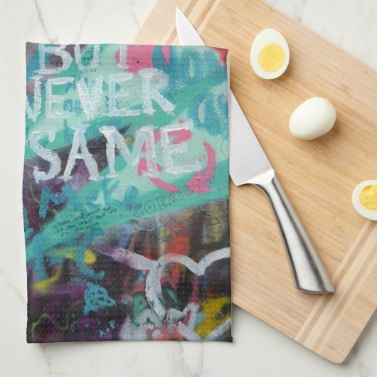 Prag-Graffiti Küchentuch (Viertel Falte)