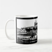 Prag, Historische Stadt, Burg & Flagge - Tschechie Kaffeetasse (Links)
