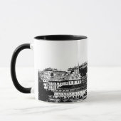 Prag, Historische Stadt, Burg & Flagge - Tschechie Tasse (Links)